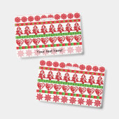 クリスマスの記号 バッジ (正面＆裏面)