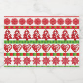 クリスマスの記号 フードラベル (シングルラベル)