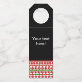 クリスマスの記号 ボトルネックタグ (正面)