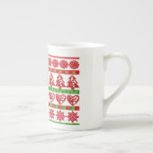 クリスマスの記号 ボーンチャイナマグカップ (右)