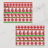 クリスマスの記号 名刺 (正面/裏面)