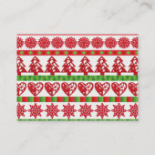 クリスマスの記号 名刺 (裏面)