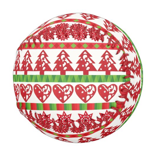 クリスマスの記号 野球ボール (正面右)