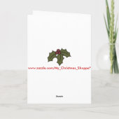 クリスマスの訪問者-牛 シーズンカード (裏面)