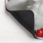 クリスマスの設定の愛らしい白人のペルシャ語 マウスパッド (コーナー)