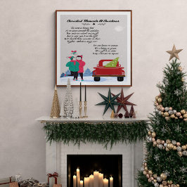 クリスマスの詩で大切な瞬間 ポスター