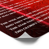 クリスマスの詩ベビー・イエス ポスター (角)