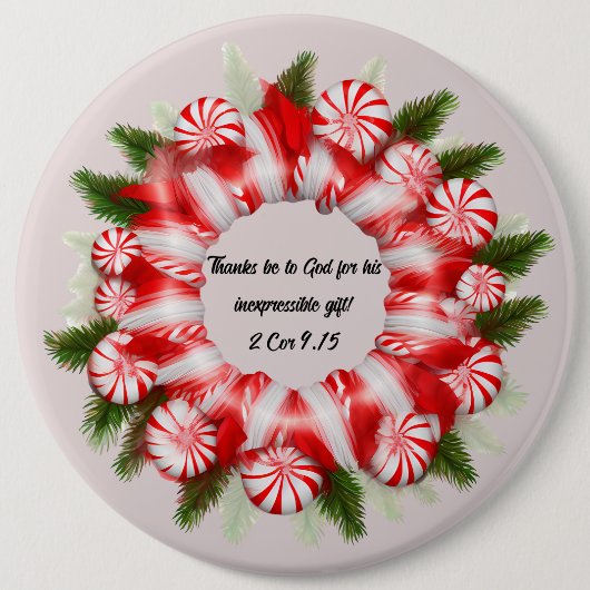 クリスマスの詩ボタン 缶バッジ (正面)