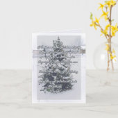 クリスマスの詩 カード (黄色い花)