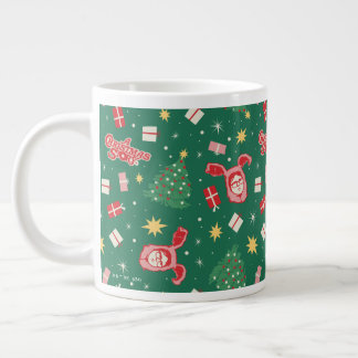 クリスマスの話 | クリスマスアイコンパターン ジャンボコーヒーマグカップ