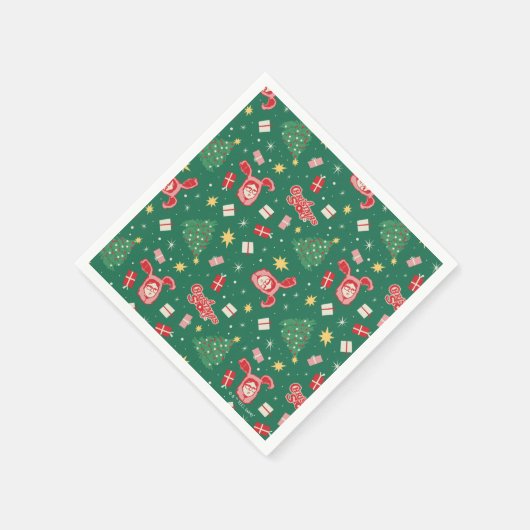 クリスマスの話 | クリスマスアイコンパターン スタンダードカクテルナプキン (角)