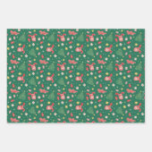 クリスマスの話 | クリスマスアイコンパターン ラッピングペーパーシート (正面)