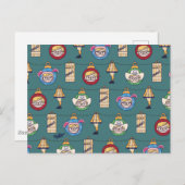 クリスマスの話 |ラルフィーとオーナメントパターン ポストカード (正面/裏面)