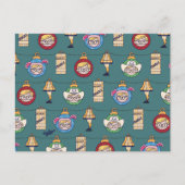 クリスマスの話 |ラルフィーとオーナメントパターン ポストカード (正面)