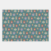 クリスマスの話 |ラルフィーとオーナメントパターン ラッピングペーパーシート (正面)