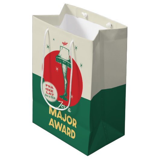 クリスマスの話 | レッグランプ専攻の賞 ミディアムペーパーバッグ (正面アングル)