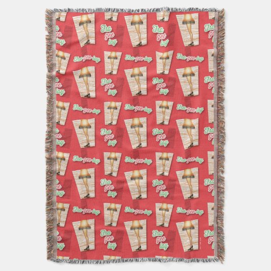 クリスマスの話 |脚ランプパターン スローブランケット (正面縦)