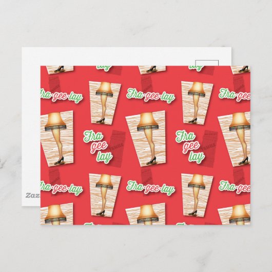 クリスマスの話 |脚ランプパターン ポストカード (正面/裏面)