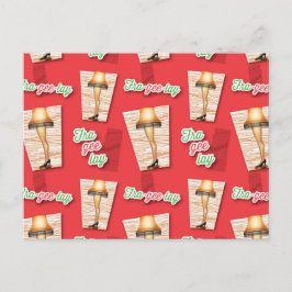 クリスマスの話 |脚ランプパターン ポストカード