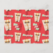 クリスマスの話 |脚ランプパターン ポストカード (正面)