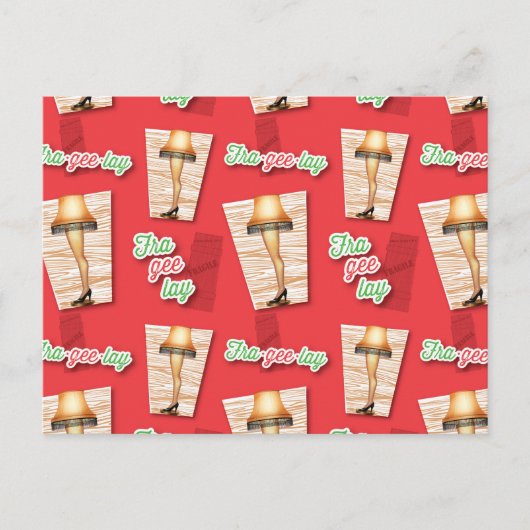 クリスマスの話 |脚ランプパターン ポストカード (正面)