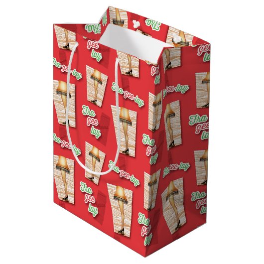 クリスマスの話 |脚ランプパターン ミディアムペーパーバッグ (裏面アングル)
