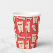 クリスマスの話 |脚ランプパターン 紙コップ (右)