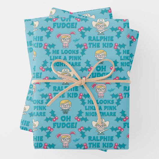 クリスマスの話 | Ralphie the Kid Pattern ラッピングペーパーシート (インサイチュ)