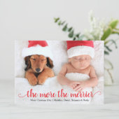 クリスマスの誕生のお知らせカード シーズンカード (スタンド正面)