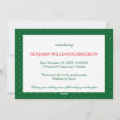 クリスマスの誕生のお知らせカード シーズンカード (裏面)