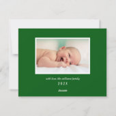 クリスマスの誕生写真を明るくする シーズンカード (裏面)