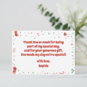 クリスマスの誕生日って最高に楽しい！ サンキューカード (スタンド正面)