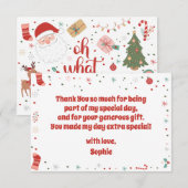 クリスマスの誕生日って最高に楽しい！ サンキューカード (正面/裏面)