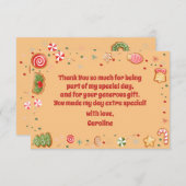 クリスマスの誕生日って最高に楽しい！ サンキューカード (正面/裏面)