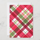 クリスマスの誕生日で1歳になるなんて、なんて楽しいのでしょう 招待状 (裏面)