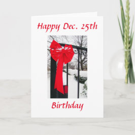 クリスマスの誕生日の冬 シーズンカード