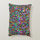 クリスマスの誕生日の幸せなライト アクセントクッション (裏面(縦))