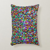 クリスマスの誕生日の幸せなライト アクセントクッション (正面(垂直))