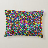 クリスマスの誕生日の幸せなライト アクセントクッション (裏面)