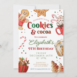 クリスマスの誕生日クッキーとココアフェスティバル 招待状