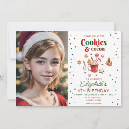 クリスマスの誕生日クッキーとココアフェスティバル 招待状