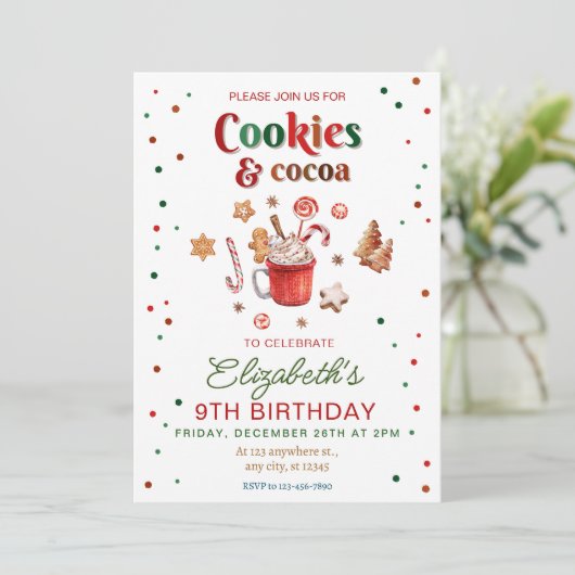 クリスマスの誕生日クッキーとココアフェスティバル 招待状 (スタンド正面)