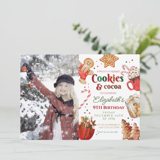 クリスマスの誕生日クッキーとココアフェスティバル 招待状 (スタンド正面)