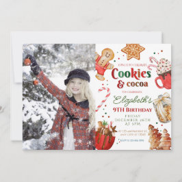 クリスマスの誕生日クッキーとココアフェスティバル 招待状