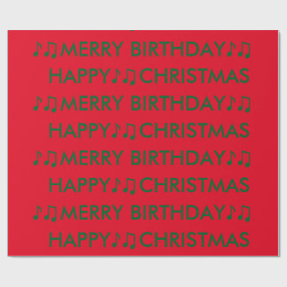 クリスマスの誕生日 ラッピングペーパー