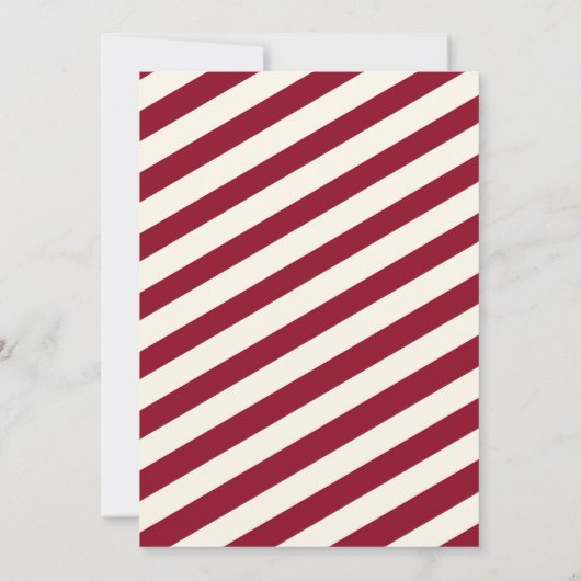 クリスマスの誕生日 招待状 (裏面)