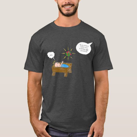 クリスマスの誕生日 Tシャツ (正面)