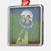 クリスマスの誘拐 メタルオーナメント (左)