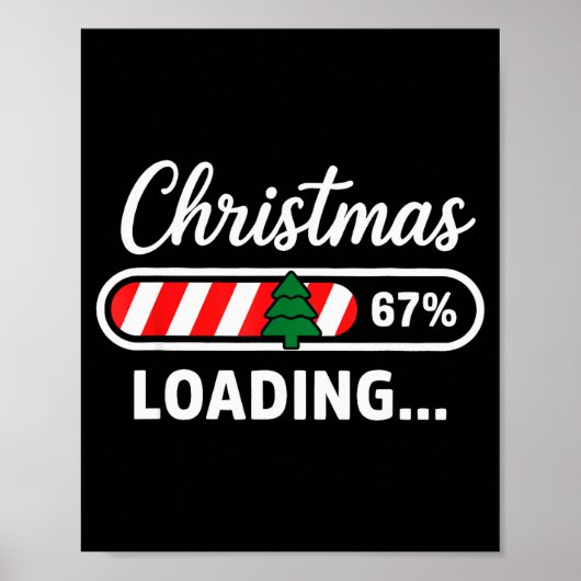 クリスマスの読み込み中 67% 面白い 6 7 ミーム クリスマス Gen Alph ポスター (正面)
