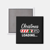 クリスマスの読み込み 67% 面白い 6 7 ミーム クリスマス Gen アルファ マグネット (正面/裏面)